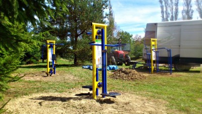 Workout fitnes Jihočeská obec Chyšky má také svůj park zdraví